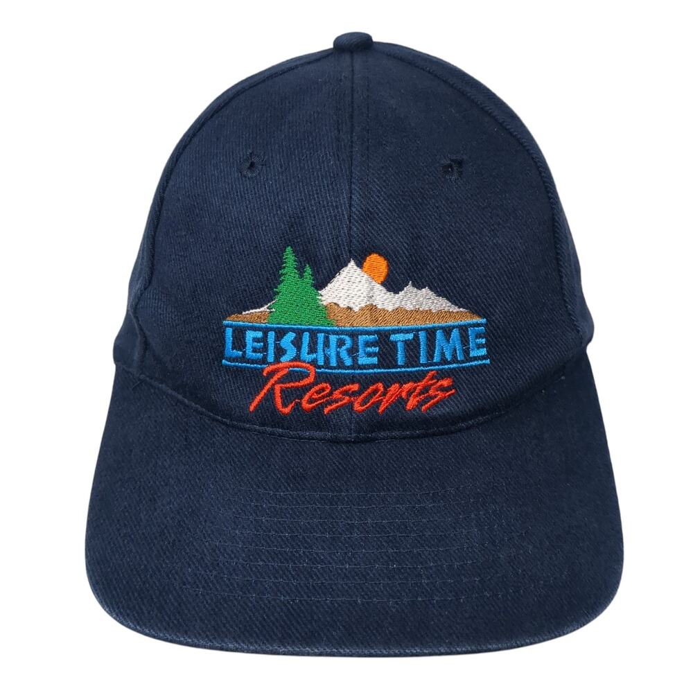 Leisure Time Resorts Snapback Baseball Cap Blue One Size Adjustable Embroidered